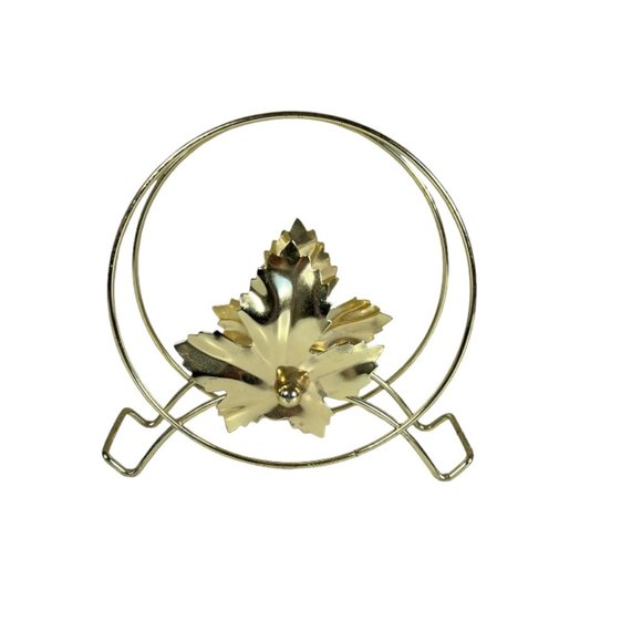 Vintage Gold Metal Napkin‎ Holder - Picture 1 of 4